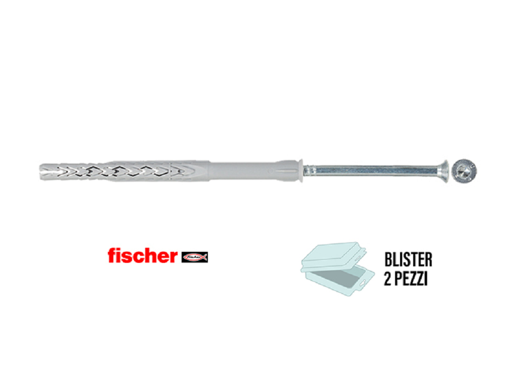 Tassello Nylon Prolungato con Vite Torx TS T CE T In Blister da Pezzi 4 SXRL d.8 varie lunghezze | Fischer - immagine 2